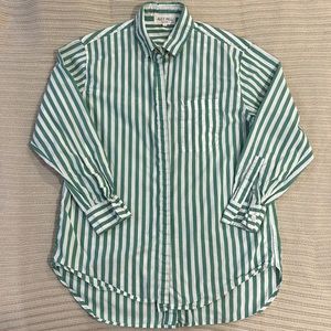 Alex Mill Stripped cotton-poplin shirt